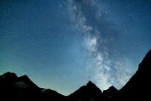Milky Way Over The Swiss Alps Near The Susten Pass, Switzerland