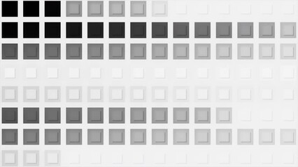 Poster - Animation of moving lines with square pixels. Motion. Lines of moving pixels on white background. Retro-style pixel animation for transitions
