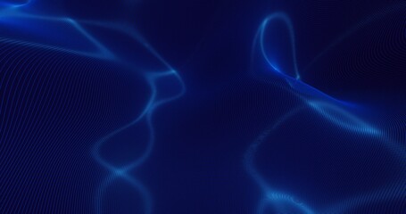 Aufkleber - Abstract technology background curved pattern of grid 3d render