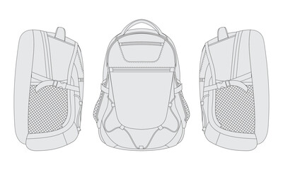 backpack vector