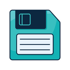 Sticker - floppy disk nineties style