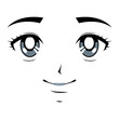 beauty anime face girl