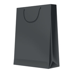 Poster - black shopping bag mockup