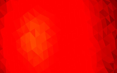 Poster - light red vector abstract polygonal cover.