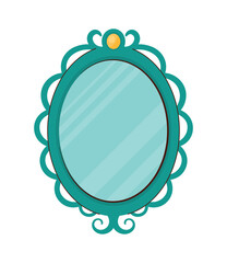 Sticker - green mirror fashion accessory