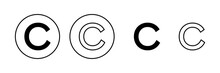 Copyright Icon Vector. Copyright Sign And Symbol