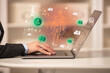 © ra2 studio - Doctor working on laptop with healthcare concept