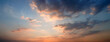 Panorama twilight sky and cloud background