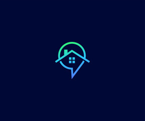 Wall Mural - home financial advice logo Vector Template Abstract Monogram Symbol