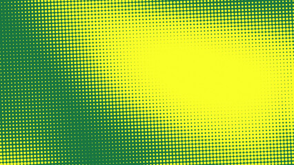 Poster - Dots halftone yellow green color pattern gradient texture  background.