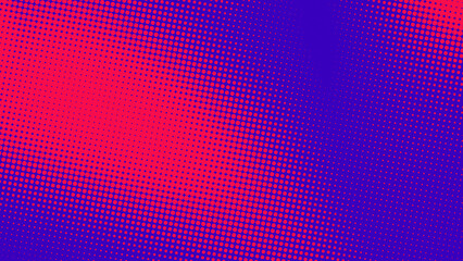 Poster - Abstract dots halftone purple pink color pattern gradient texture background.