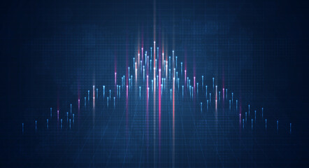 Aufkleber - blue light streak, fiber optic, speed line, futuristic background for 5g or 6g technology wireless d