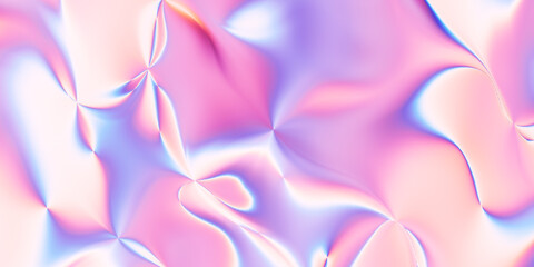 Poster - Abstract trendy holographic background. Abstract hologram gradient background. Abstract holographic rainbow metal gradient.	
