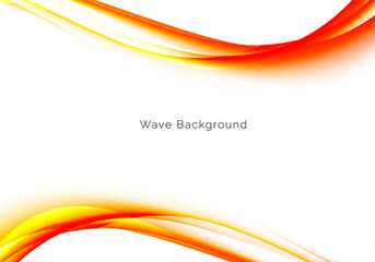 Wall Mural - abstract background with red and orange waves
