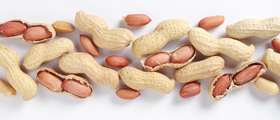 Wall Mural - Fresh raw peanuts
