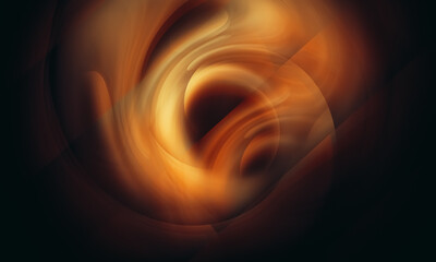 Wall Mural - Abstract circular fire brush background