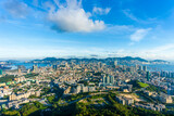 Fototapeta Miasta - Hong Kong Cityscape from Kowloon Peak
