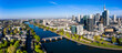 © Westend61 - Germany, Hesse, Frankfurt, Aerial panorama of river Main and downtown skyscrapers