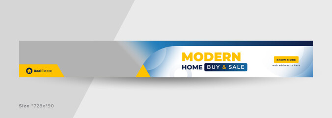 real estate web banner template