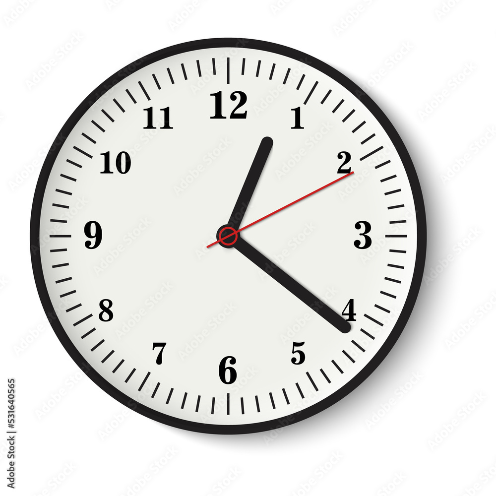 Circle time clock png file for decorate Stock Illustration | Adobe Stock, image size:1000x1000