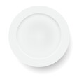 3d white food plate vector illustration