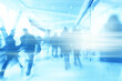 © kichigin19 - group of people movement blurred light background inside