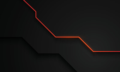 Poster - Abstract metallic red and black frame layout design tech innovation concept background for wallpaper, brochure, cover, banner, advertising corporate. layer on for text and background design