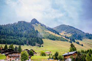 Poster - Autour de Mosses Ormont-Dessou dans les alpes Suisse