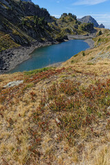 Sticker - Lake Longuet in Belledonne moutain range