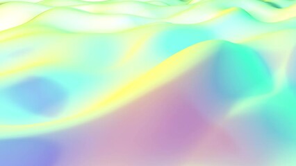 Wall Mural - Vibrant color wave intro able to loop seamless 4k