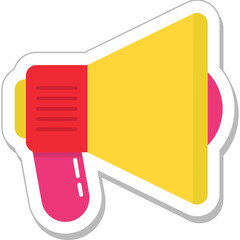 Wall Mural - Megaphone Colored Vector Icon