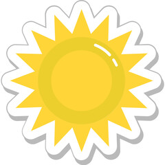 Canvas Print - Sun Colored Vector Icon