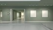 © chimo - Empty museum with paintings with copy space