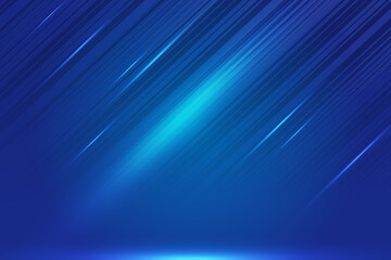 Poster - abstract blue background with rays