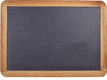 Image Of Blank Chalkboard With Wooden Frame