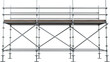 Image of construction site scaffolding and platform