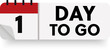 © cac_tus - 1 day to go in modern style. Special offer badge. Web design. Sale tag