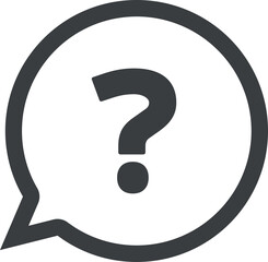 Fototapete - Question mark sign icon. Help symbol. FAQ sign. Flat design style