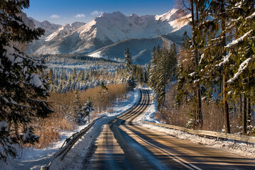 Fototapeta góra szczyt śnieg krajobraz panoramiczny