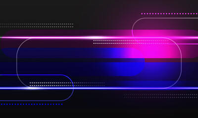 abstract hitech technology background with geometric circle and gradient blue purple light color for graphics web illustration