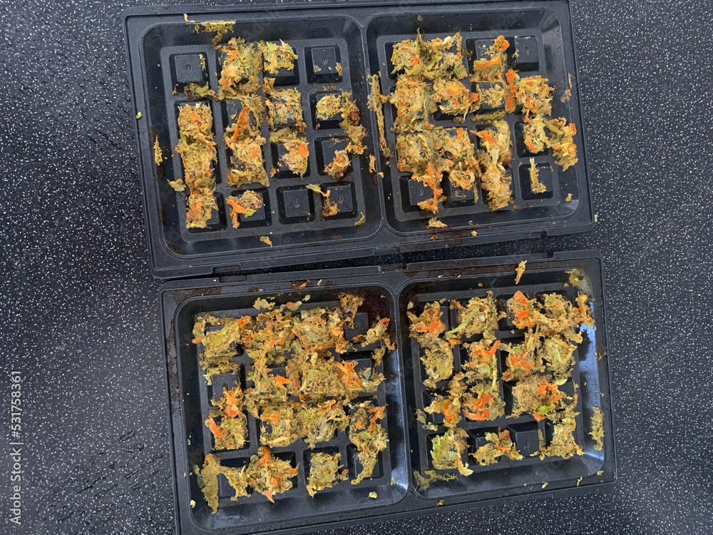 Failed to make vegetable waffles in the waffle iron. Recipe error ...