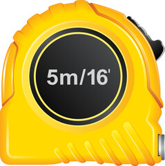 Wall Mural - tape measure png file for construction builder