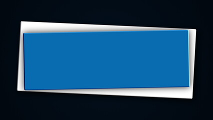 Poster - Square banner. Computer generated 3d render