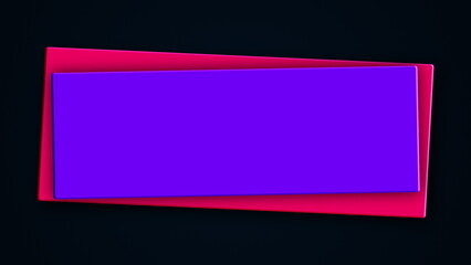 Poster - Square banner. Computer generated 3d render