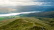 Dramatic view from the mountain Ben Lowers, near Loch Tay in the Scottish Highlands 