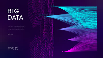 Abstract technology spline circuit. Futuristic abstract background. Vector data database digital network computer.