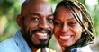 © Marco - African couple real life laugh and smile. Black people portrait
