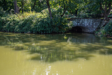 Poster - a bridge in the lake 