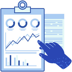 Poster - Infographic chart vector template. Annual statistics curve graph design. Market data diagrams. Graphic information visualization and analysis. Statistical indicators and frequency of data changes