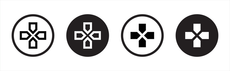 Poster - game direction console icon sign symbol, vector illustration